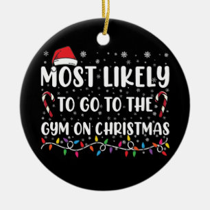 Am Wahrscheinlichsten Am Weihnachtstag Ins Fitness Keramik Ornament