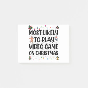 Am Wahrscheinlichsten An Weihnachten Videospiel Zu Post-it Klebezettel