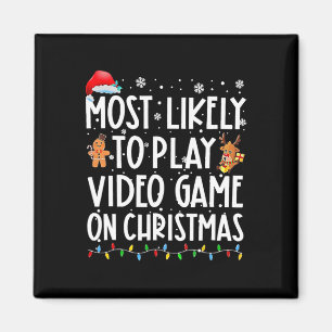 Am Wahrscheinlichsten An Weihnachten Xmas Videospi Magnet