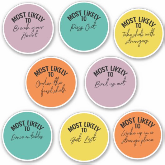 Am wahrscheinlichsten aufkleber (Vorderseite)