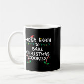Am wahrscheinlichsten backen Weihnachts-Cookie Xma Kaffeetasse (Links)