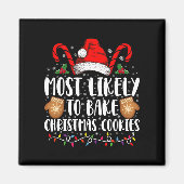 Am wahrscheinlichsten backen Weihnachts-Cookie Xma Magnet (Vorne)