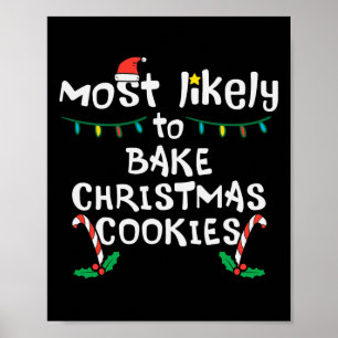 Am wahrscheinlichsten backen Weihnachts-Cookie Xma Poster