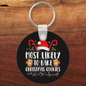 Am wahrscheinlichsten backen Weihnachts-Cookie Xma Schlüsselanhänger (Vorderseite)