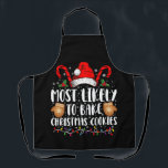 Am wahrscheinlichsten backen Weihnachts-Cookie Xma Schürze<br><div class="desc">Am wahrscheinlichsten backen Weihnachts-Cookie Xmas Familie Matching Girls</div>