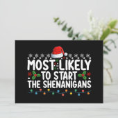 Am wahrscheinlichsten beginnt die Weihnachtszeit d Einladung (Stehend Vorderseite)