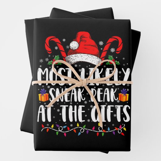 Am wahrscheinlichsten bei den Geschenken Weihnacht Geschenkpapier Set (Beispiel)