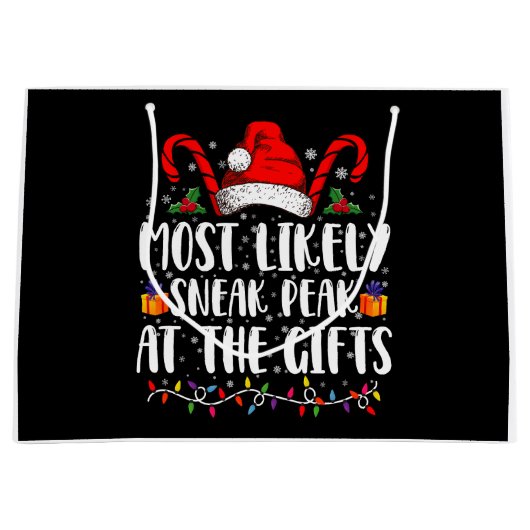 Am wahrscheinlichsten bei den Geschenken Weihnacht Große Geschenktüte (Vorderseite)