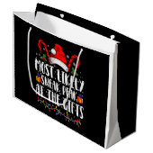 Am wahrscheinlichsten bei den Geschenken Weihnacht Große Geschenktüte (Vorderseite Schrägansicht)