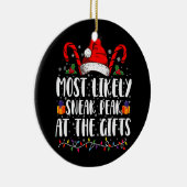 Am wahrscheinlichsten bei den Geschenken Weihnacht Keramik Ornament (Rechts)
