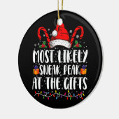 Am wahrscheinlichsten bei den Geschenken Weihnacht Keramik Ornament (Links)