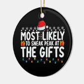 Am wahrscheinlichsten bei den Geschenken Weihnacht Keramik Ornament (Links)