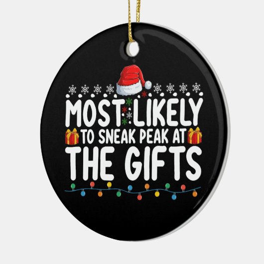 Am wahrscheinlichsten bei den Geschenken Weihnacht Keramik Ornament (Links)