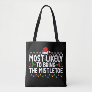 Am wahrscheinlichsten bringt die Mistel-Weihnachts Tasche