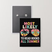 Am wahrscheinlichsten Bücher lesen alle Sommer Leh Button (Vorderseite/Rückseite)
