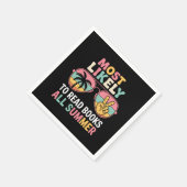 Am wahrscheinlichsten Bücher lesen alle Sommer Leh Serviette (Ecke)