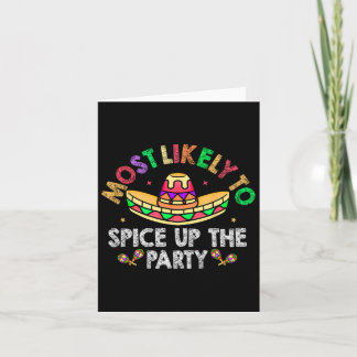 Am wahrscheinlichsten, das Party Sombrero Cinco D Karte