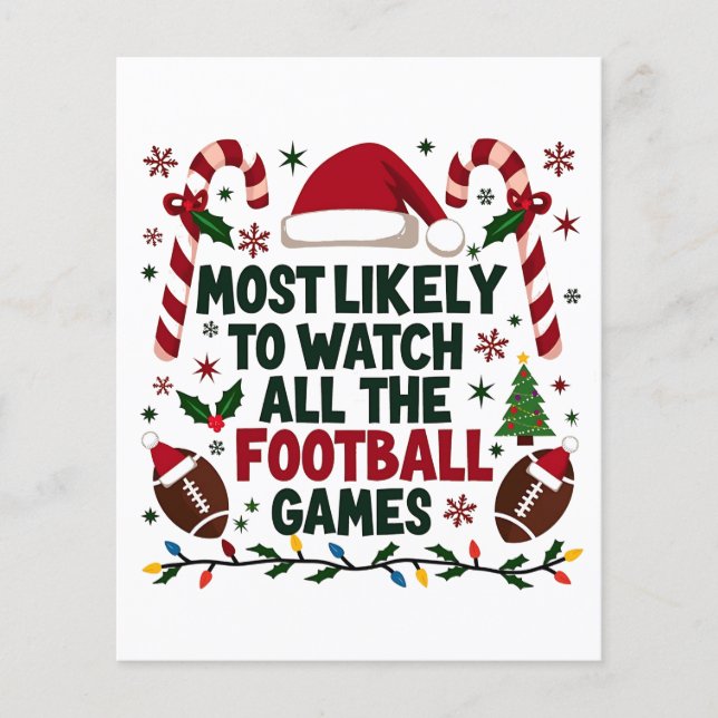 Am wahrscheinlichsten, dass alle Fußballspiele sch (Vorderseite)