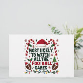 Am wahrscheinlichsten, dass alle Fußballspiele sch Briefpapier (Stehend Vorderseite)