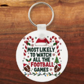Am wahrscheinlichsten, dass alle Fußballspiele sch Schlüsselanhänger (Vorderseite)