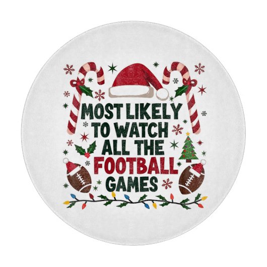 Am wahrscheinlichsten, dass alle Fußballspiele sch Schneidebrett (Vorderseite)