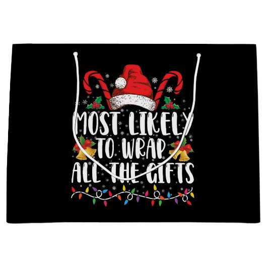 Am wahrscheinlichsten, dass alle Geschenke Weihnac Große Geschenktüte (Vorderseite)