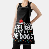 Am wahrscheinlichsten, dass alle Hunde Weihnachtsf Schürze (InSitu)