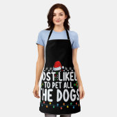 Am wahrscheinlichsten, dass alle Hunde Weihnachtsf Schürze (Getragen)