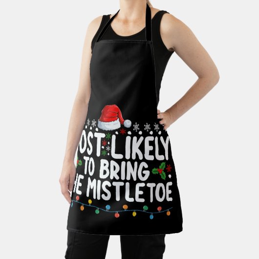 Am wahrscheinlichsten, dass die Mistletoweihnachts Schürze (InSitu)
