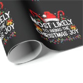 Am wahrscheinlichsten, dass die Weihnachtsfreude p Geschenkpapier (Rolleneckpunkt)