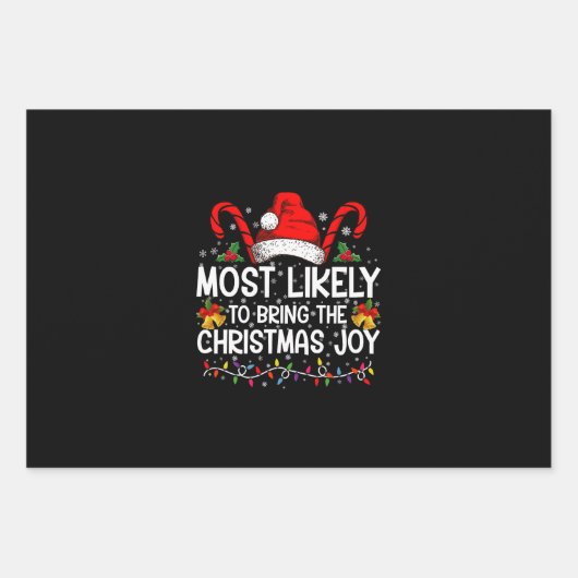 Am wahrscheinlichsten, dass die Weihnachtsfreude p Geschenkpapier Set (Vorderseite)