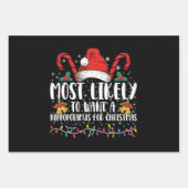 Am wahrscheinlichsten, dass ein Hippopotamus zu We Geschenkpapier Set (Vorderseite)