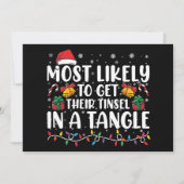 Am wahrscheinlichsten, dass sie ihre Tinsel in ein Einladung (Vorderseite)