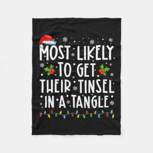 Am wahrscheinlichsten, dass sie ihre Tinsel in ein Fleecedecke