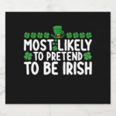 Am wahrscheinlichsten, dass sie so tun, als wäre s bierflaschenetikett (Einzelnes Label)