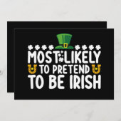 Am wahrscheinlichsten, dass sie so tun, als wäre s einladung (Vorne/Hinten)