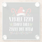 Am wahrscheinlichsten, dass sie Tanz mit den Weihn Glasuntersetzer (Rückseite)