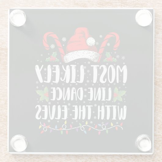 Am wahrscheinlichsten, dass sie Tanz mit den Weihn Glasuntersetzer (Rückseite)