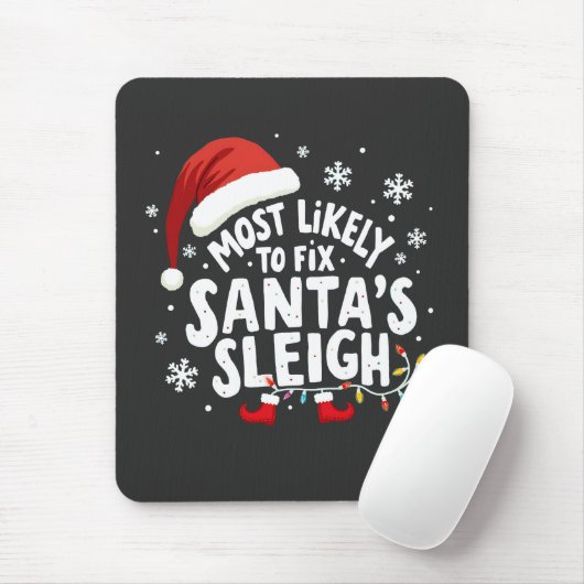 Am wahrscheinlichsten, dass Weihnachten Weihnachts Mousepad (Mit Mouse)