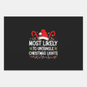 Am wahrscheinlichsten, dass Weihnachtsleuchten pas Geschenkpapier Set (Vorderseite)