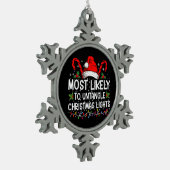 Am wahrscheinlichsten, dass Weihnachtsleuchten pas Schneeflocken Zinn-Ornament (Links)