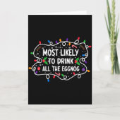 Am wahrscheinlichsten den ganzen Eierpunsch trinkt Karte (Vorderseite)