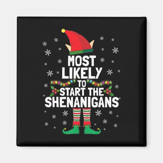 Am wahrscheinlichsten, die Shenanigans Funny Elf X Magnet (Vorne)