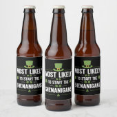 Am wahrscheinlichsten, die Shenanigans St Patrick' Bierflaschenetikett (Flaschen)