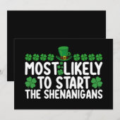 Am wahrscheinlichsten, die Shenanigans St Patrick' Einladung (Vorne/Hinten)