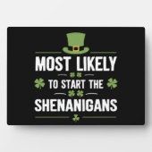 Am wahrscheinlichsten, die Shenanigans St Patrick' Fotoplatte (Vorderseite)