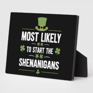 Am wahrscheinlichsten, die Shenanigans St Patrick' Fotoplatte
