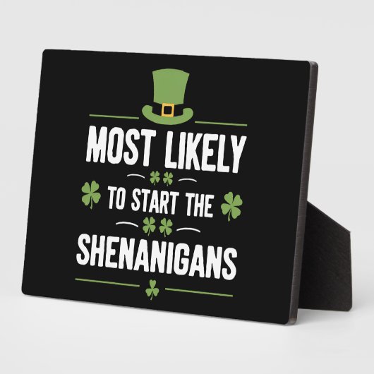 Am wahrscheinlichsten, die Shenanigans St Patrick' Fotoplatte (Seite)
