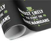Am wahrscheinlichsten, die Shenanigans St Patrick' Geschenkpapier (Rolleneckpunkt)