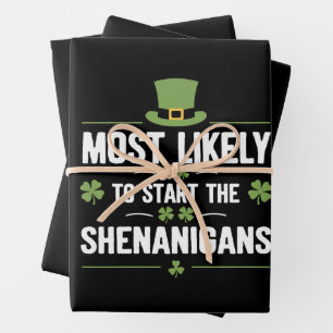 Am wahrscheinlichsten, die Shenanigans St Patrick' Geschenkpapier Set